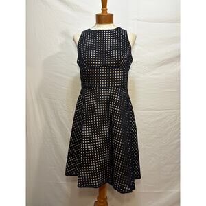 LOFT Ann Taylor Women's Fit and Flare Cutout Layer Dress (Size 6)